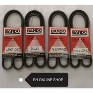 Fan Belt (100% BANDO) for Mitsubishi Pajero 4D56 Turbo (4PK1120 & A40 & 9.5X1075 X 2 PCS)