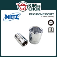 NIETZ Dr.Chrome Socket ( 16mm & 26mm ) | 1/2" 6-Point Socket CRV Hand Socket