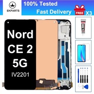 6.43" LCD For OnePlus Nord CE 2 CE2 5G IV2201 Display Touch Screen Digitizer Assembly With Frame Rep