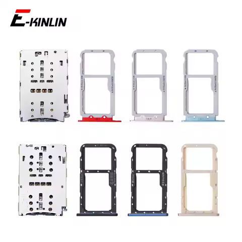Sim Micro SD Card Tray Socket Connector For HuaWei Nova 3i 2i 2S HWI-AL00 TL00 Slot Adapter Containe