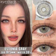 Eyeshare 1pair/2pcs Gray Contact Lenses Estonia Gray/Brown Natural Contact Lens Beauty Annual