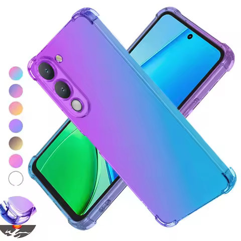 Four-corners Shockproof Gradient TPU Case for Vivo Y04 Y19S Y29S 5G Y39 Protective Cover Fundas Coqu