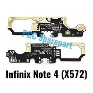 Original Infinix Note 4 - X572 Charger & Mic Connector Pcb Connector Board Casan H5312