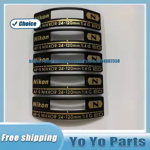 1pcs For Nikon 24-120 F4 24 120 LOGO Label Nameplate Camera Lens Repair Parts