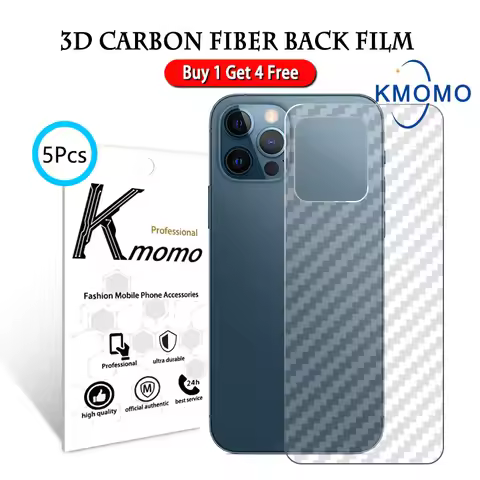 5Pcs Carbon Fiber Film For iPhone 16 Pro Max 15 14 Plus 13 Mini 12 11 X Xr Xs 7 8 6 6s SE 2020 Back