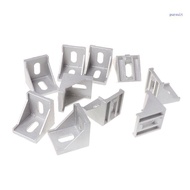 【SUIT*】 10pcs 4040 Fasten Fitting Angle 40x40 L Connector Aluminum Corner Bracket Joint