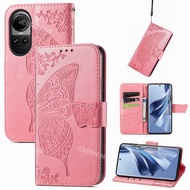 Oppo Reno 10 10Pro 2023 Flip Leather Phone Case For Oppo Reno 10 Reno10 Pro Reno10Pro 10Pro+ + Plus 5G Shockproof Casing Wallet Leather Card Holder Phone Case Back Cover