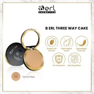 B ERL Three Way Cake Bedak Berl 3 in 1 Berlcosmetics Bedak Padat Bedak Tabur Bedak Cushion Foundatio