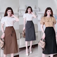 Letter A Skirts 65cm Long Share In Front Of The Flap And Fall Attached 4*2 Fresh Dynamic Chrysanthem