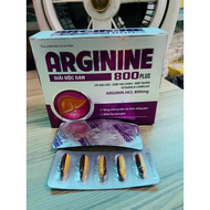 Arginin 800 hỗ trợ bổ gan mát gan hạ men gan Tăng cường chức năng gan Arginine 800 plus