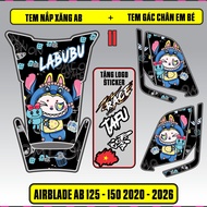 Tem Dán Nắp Xăng Tem Gác chân Em Bé AB 2020 - 2026 Tem AB Mẫu Mới Cực Chất Mẫu Mới