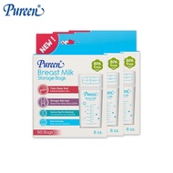 pureen breast milk storage bags Size 8 Ounces 50