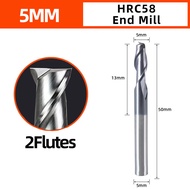 Carbide End Mills Cutter CNC tool HRC58 Degree Flat Side End Milling Cutter For Mould Steel