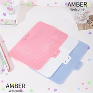 AMBER Hair Straightener Storage Bag, Storage Mat Hair Curling Wand Cover,  Heat Resistant Silicone Pouch Hairdressing Curling Iron Insulation Mat