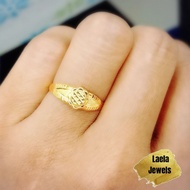 LAELA CINCIN FESYEN BUNGA MATAHARI HOLLOW EMAS TULEN 916 GOLD RING