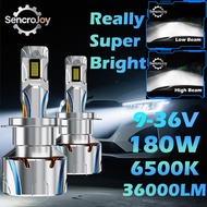 180W 36000LM Super Bright LED Car Headlight ForH1 H4 H7 H8 H9 H11 9005 9006 9012 White Light 6500K