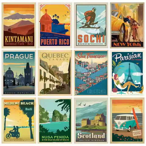 HUACAN Diamond Painting Kit Landscape City Rhinestones 5D DIY Diamond Embroidery Cross Stitch Text M