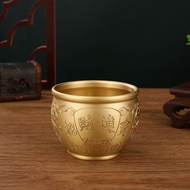 Brass Cylinder Lucky Fortune Treasure Cylinder Chinese Style Study Desktop Decoration Creative Cornu