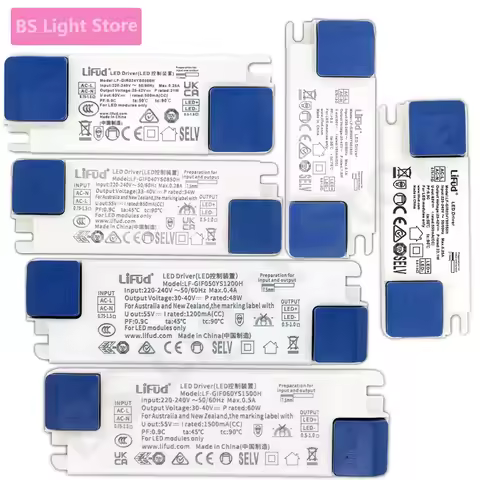 LiFud LED Driver AC220-240V LED transformer Input DC25-42V/33-40V 5.6W -60W Convetor Transformer 350