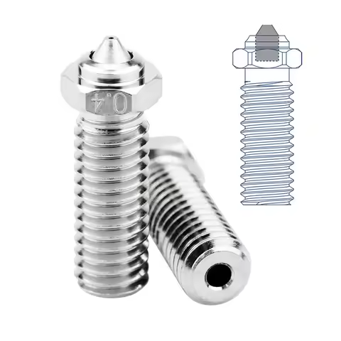 Volcano Bimetal MY Nozzle 550C Degree High Temperature Copper Plated Nozzle For Sidewinder X1 X2 Gen