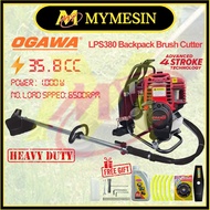 MY Ogawa LPS380 Backpack Brush Cutter Mesin Rumput 4 Stroke Engine [ Free Gift ]