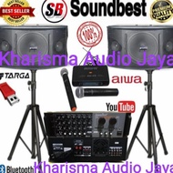 Targa Speaker Karaoke Package 10inch Amp Soundbest RC 218 Bluetooth