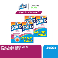 [Value Pack] Scott’s Vitamin C Pastilles for Iron Absorption Children Supplement Mixed Berries flavo