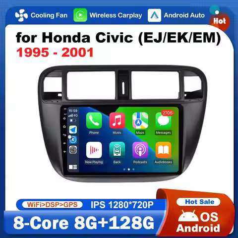 9 inch LHD GPS Navigation Android OS for Honda Civic (EJ/EK/EM) 1995 - 2001 Car Video Multimedia Pla