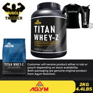 Agym Nutrition Titan Whey Protein Halal Whey Protein Powder Lean Muscle Susu Whey 2kg 66Serving
