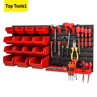 39pcs Garage Plastic Shop Tool Organizer with Wall Panels Tool Holders Hooks Automotive Hand Tool Or