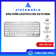 Bàn Phím Không Dây Logitech Mx Keys Mini Siêu Êm Tương Thích Cả Mac Và Windows - Hàng Chính Hãng - B