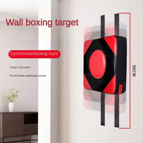 Taekwondo Quality Leather Wall Focus Pads Muay Thai Foot Target Training Sandbags Adjustable Height 