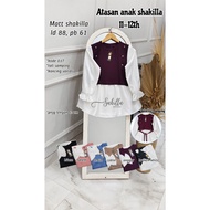 [037] Shakila Combination Top for children 11-12 years old blouse budak perempuan kids girl clothing