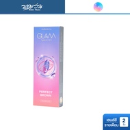 GLAM Contact Lens คอนแทคเลนส์สี รายเดือน แกลม คอนแทคเลนส์ รุ่น Perfect Brown จำนวน/กล่อง 2 ชิ้น