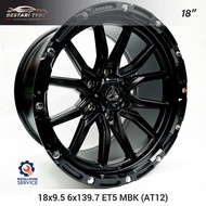 【Installation Available】AT12 RAXER OFFROAD WHEELS 18 INCH 18X9.5 6X139.7 ET5 MBK READY STOCK SPORT R