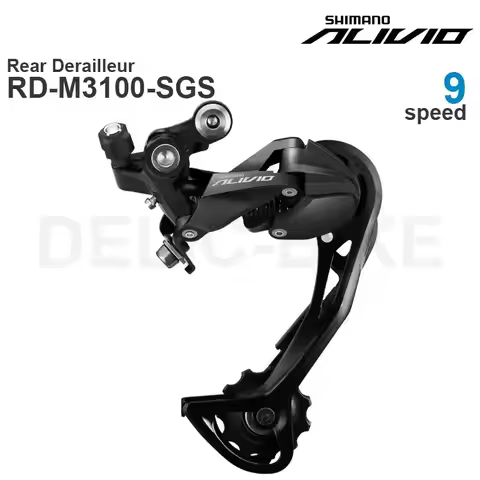 SHIMANO ALIVIO M3100 9V REAR DERAILLEUR SGS SHADOW RD-9 speed for MTB bike Original parts