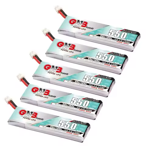 5PCS Gaoneng GNB 550mAh 3.7V 90C/180C LiPo Battery PH2.0 Plug For TINY8X Blade Inductrix FPV+ QX2 12