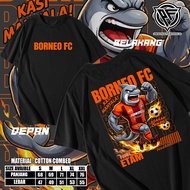KATUN BORNEO FC Samarinda Men's Football T-Shirt Short Sleeve CottonWanita BORNEO1
