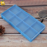 ADREE Watch Parts Storage Box, 8 Grid Plastic Material Watch Parts Organizer, Portable Watch Tools S