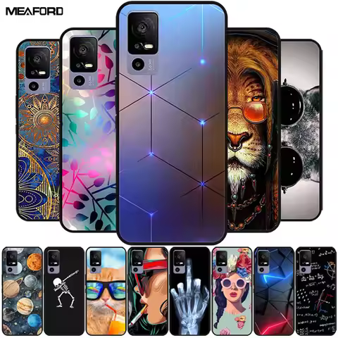For TCL 40 R 5G Cases T771K Fashion Soft TPU Silicone Phone Case For TCL 40R 5G T771H Cover Back Fun