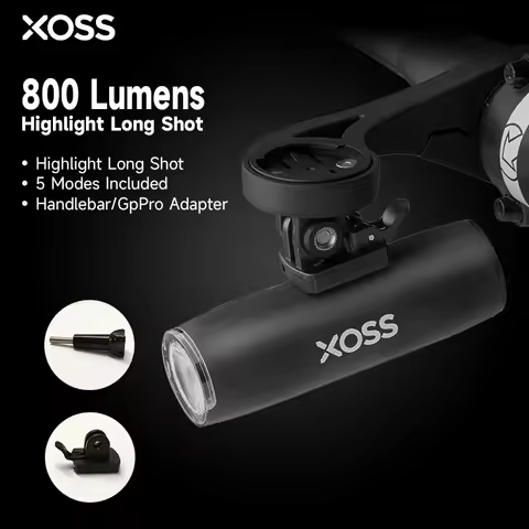XOSS 800lumen BIcycle Light Bike Headlight Waterproof USB Rechargeable MTB Front Lamp Bicycle Flash 