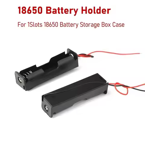 10pcs 18650 Battery Holder Power Bank 18650 DIY Plastic Battery Storage Box Case With Lead Wire 1 Sl