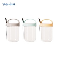 [Shamjina] Overnight Oats Jar with Lid Cereal Cup Breakfast Cup for Salad Yogurt Cereal