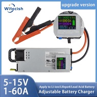 14.6V Lifepo4 62A 60A Adjustable Charger 3-15V 2-62A 12v 12.6V 60A 62A Lithium Polymer For Lithium I