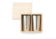 經典純錫杯兩入桐木禮盒