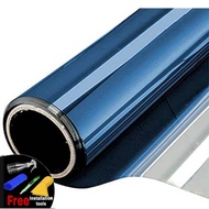 KOREA 2ply 2mil Blue out Silver in (VLT 15%) Darkness 85%, UV Window Tinted Film