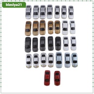 [blesiya21] 30pcs Painted Model Cars Miniature Model Car Building Train Layout Scale HO OO (1 5)
