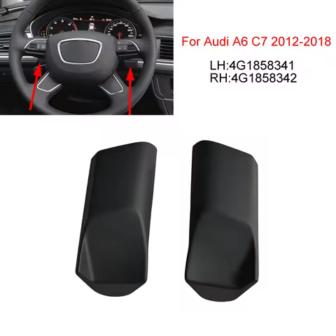 1/2PCS Dashboard Trim Blanking Cap Steering Wheel Cover for 2012-2018 Audi A6 C7 4G1 858 341 342