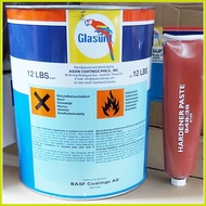 ✙ ☩ ✟ ● Glasurit Polyester Body Filler with Harderner 1 Liter Masilya for Wood Metal Automotive
