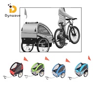 Dynwave Kids Bike Trailer Towable Bike Trailer Versatile Safe Reflectors Detachable Bike Cargo Trail